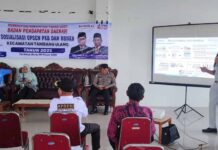 Jasa Raharja Kalsel Bersama Tim Pembina Samsat Pelaihari Sosialisasikan Opsen PKB dan BBNKB di Kecamatan Tambang Ulang BBNKB di Kecamatan Tambang Ulang