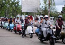 Kampanyekan Safety Riding, Jasa Raharja Kalbar Lakukan Touring Berkeselamatan Lalu Lintas Bersama Polri dan Komunitas Vespa Pontianak Bersama Polri dan Komunitas Vespa Pontianak