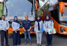 Jasa Raharja Kanwil D.I. Yogyakarta dan Dinas Perhubungan Gelar Ram Chek di PO Karya Jasa untuk Persiapan Mudik Lebaran 2025 jasa raharja yogyakarta