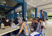 Jasa Raharja Kalsel Gelar Pemeriksaan Kesehatan Gratis bagi Pemudik di Terminal KM 6 Banjarmasin jasa raharja kalsel