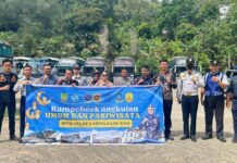 Jasa Raharja Wilayah Kepulauan Riau Gelar Ramp Check bersama mitra Guna Pencegahan Kecelakaan Lalu Lintas Kecelakaan Lalu Lintas