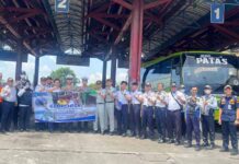 Jasa Raharja Hadiri Rampcheck dan Aksi Simpatik di Terminal Tipe A Kota Probolinggo Tipe A Kota Probolinggo