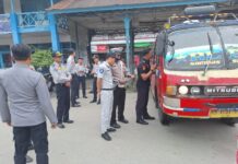 Menjelang berakhirnya bulan suci Ramadhan 2025, Jasa Raharja dan Stakeholder Sambas Gelar Ramp Check Angkutan Umum di Terminal Kab. Sambas di Terminal Kab. Sambas