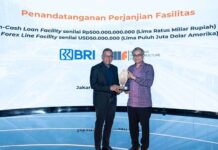 Dukung Pembangunan Sektor Infrastruktur Tanah Air, BRI Berikan Fasilitas Kredit Kepada Indonesia Infrastructure Finance (IIF) BRI