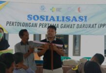 Jasa Raharja Bojonegoro Gelar Sosialisasi Pertama Gawat Darurat di Balai Desa Mojosari Kalitidu di Balai Desa Mojosari Kalitidu