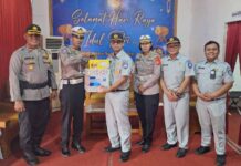 Ka Kanwil Jasa Raharja Yogyakarta Lakukan Kunjungan serta Aksi Simpatik di Pos Pelayanan Terpadu Piyungan, Bantul di Pos Pelayanan Terpadu Piyungan