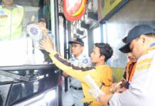 Jasa Raharja Semarang Bersama Stakeholder Amankan Arus Mudik Lebaran dengan Ramp Check jasa raharja jateng