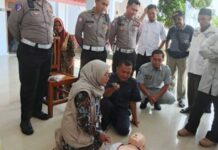 Jasa Raharja Jember Gelar Kegiatan Pertolongan Pertama Gawat Darurat di Desa Bangsalsari jasa raharja jatim