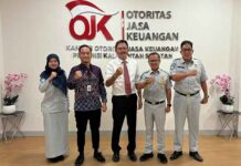Perkuat Sinergi, Jasa Raharja Kalsel Kunjungi OJK Provinsi Kalimantan Selatan jasa raharja kalsel