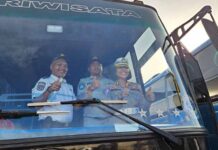 Jasa Raharja Kepri dan Mitra FKLL Gelar Ramp Check dan Pemasangan Stiker Practical Guidence bagi PO Inko Nuri Jaya jasa raharja kepri