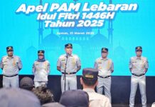 Selenggarakan Apel PAM Lebaran 2025, PT Jasa Raharja Siagakan Personel di Seluruh Indonesia untuk Hadapi Arus Mudik dan Balik Idulfitri 2025 jasa raharja pusat