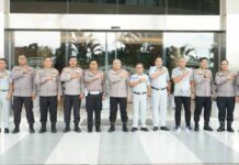 Koordinasi Kepala Kanwil Jasa Raharja Kalsel dengan Kapolda, KaBinda, DanLanal Banjarmasin serta PJU Polda Kalsel serta PJU Polda Kalsel