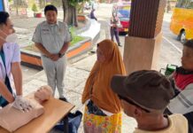 Jasa Raharja Wilayah Bali dan RS Bhakti Rahayu Gelar Pelatihan Pertolongan Pertama di Terminal Ubung jasa raharja bali