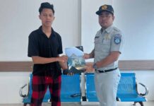 Totalitas dalam Pelayanan Libur Lebaran, Jasa Raharja Kepri Serahkan Santunan korban MD Pemudik di Jl. Trans Barelang Batam di Jl. Trans Barelang Batam