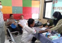 Cegah Kecelakaan, Jasa Raharja Jakarta Barat Gelar Pemeriksaan Kesehatan Gratis bagi Sopir Bus di Terminal Kalideres di Terminal Kalideres