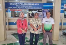 Kunjungan Kepala Jasa Raharja Cabang Sukabumi ke Samsat Pelabuhan Ratu dalam Rangka Monitoring Program Pemutihan jasa raharja jabar