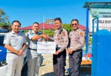 Jasa Raharja Serahkan Program Tanggung Jawab Sosial dan Lingkungan (TJSL) di Taman Lalu Lintas TK Kemala Bhayangkara Singkawang jasa raharja kalbar