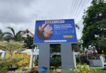 Lewat Videotron, Jasa Raharja Ajak Warga Hulu Sungai Selatan Tertib Berlalu Lintas jasa raharja kalsel