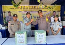 Kolaborasi Lintas Sektoral, Jasa Raharja Kepri Serahkan Bantuan Bingkisan Aksi Simpatik dan Kunjungan Monitoring Posko Pelayanan Lebaran Pelabuhan Sekupang jasa raharja kepri