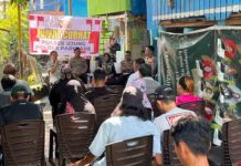 Dekatkan Layanan, Jasa Raharja Cabang Parepare, BPJS dan Polres Parepare Gelar Jum’at Curhat di Kel. Labukkang Kota Parepare jasa raharja sulsel