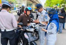 Tingkatkan Tertib Berlalu Lintas Pasca Libur,  Jasa Raharja Sumatera Selatan Dukung Operasi Gabungan Dukung Operasi Gabungan