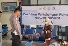 Jasa Raharja Cabang Palopo Berikan Pelatihan Pertolongan Pertama Gawat Darurat dan Pemeriksaan Kesehatann Gratis di Kab. Luwu Utara Kesehatann Gratis di Kab. Luwu Utara