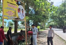 Pemasangan Spanduk Himbauan di Kabupaten Timor Tengah Selatan: Edukasi untuk Tingkatkan Pembayaran Pajak dan Waspada di Setiap Perjalanan jasa raharja NTT