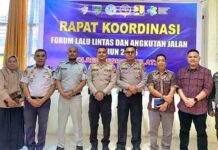 Satlantas dan Jasa raharja dan Stakeholder lainnya melakukan  Kegiatan Forum Komunikasi Keselamatan lalu lintas di kabupaten Pesisir Selatan jasa raharja sumbar