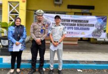 Tingkatkan Kepatuhan, Jasa Raharja Kalsel bersama Mitra Terkait Lakukan Operasi Gabungan di Halaman Kantor Samsat Banjarbaru di Halaman Kantor Samsat Banjarbaru