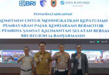 Tim Pembina Samsat Provinsi Kalsel Gandeng BRI Region 14 Banjarmasin Lakukan Penandatanganan Komitmen Peningkatan Pajak Ranmor Komitmen Peningkatan Pajak Ranmor