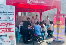 PT Jasa Raharja Cabang Ende dan Bidokkes Polres Ngada Gelar Layanan Kesehatan Gratis bagi Pengemudi dan Penumpang di Terminal Bajawa jasa raharja NTT