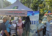 Jasa Raharja Sumbar Gelar Pemeriksaan Kesehatan Gratis dan Sosialisasi JR Safety Road di CFD Menyambut HUT Bhayangkara ke 79 di CFD Menyambut HUT Bhayangkara ke 79