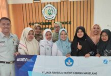 Jasa Raharja Laksanakan Pengajar Peduli Keselamatan Lalu Lintas di SMK Citra Medika Magelang di SMK Citra Medika Magelang
