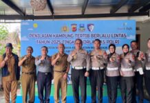 PT Jasa Raharja Cabang Tasikmalaya Hadiri Kegiatan Penilaian Kampung Tertib Lalu Lintas di Desa Wanajaya, Kabupaten Garut jasa raharja jabar