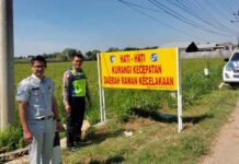 Jasa Raharja dan Satlantas Polres Blora Pasang Himbauan Keselamatan di Wilayah Kecamatan Blora Kabupaten Blora jasa raharja jateng