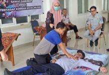 Jasa Raharja Boyolali Laksanakan Sosialisasi Pertolongan Pertama Gawat Darurat (PPGD) kepada Petugas Lapangan Dinas Perhubungan Boyolali jasa raharja jateng