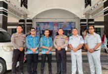 Jasa Raharja Singkawang Bersama Bapenda Kalbar dan Satlantas Polres Singkawang Kunjungi Pekan Pajak Daerah Kota Singkawang jasa raharja kalbar