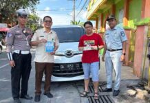 Jasa Raharja Kalsel Hadir dalam Operasi Gabungan Kepatuhan Masyarakat di Kecamatan Banjarmasin Timur jasa raharja kalsel