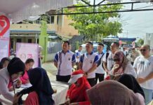 Sambut HUT Bhayangkara ke-79, Jasa Raharja Gelar Layanan Pengobatan Gratis di CFD Balangan jasa raharja kalsel