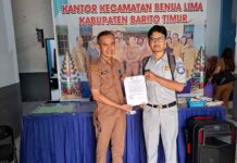 Sinergi Jasa Raharja–Camat Benua Lima, Komitmen Bangun Budaya Patuh Pajak dan Aman Berkendara jasa raharja kalteng