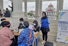Jasa Raharja Palopo Laksanakan Pemeriksaan Kesehatan Gratis  Di Lapangan Pancasila Kota Palopo