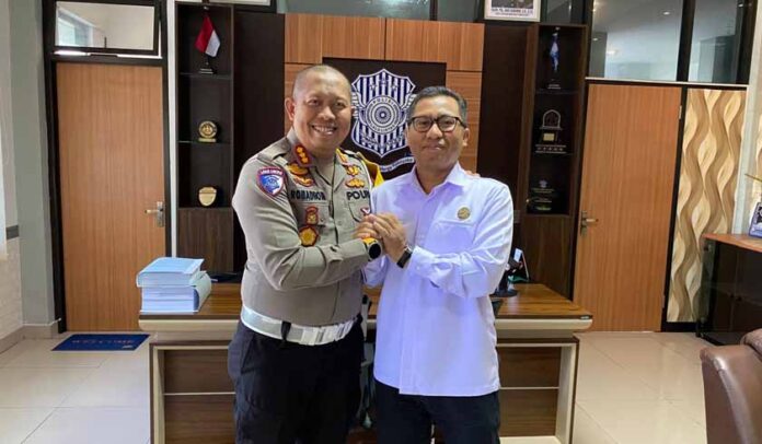 Bersama Dirlantas Polda NTB