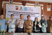 Jasa Raharja Kanwil Jabar Bersama Stakeholder terkait Sosialisasikan Program Pemutihan Pembayaran PKB dan SWDKLLJ di Kecamatan Soreang jasa raharja jabar