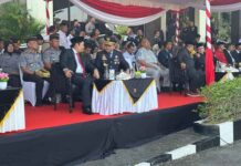 Kepala PT Jasa Raharja Kanwil Kepri Hadiri HUT Bhayangkara Ke-79 di Lapangan Polda Kepri jasa raharja kepri
