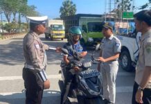 Wujudkan Keselamatan Berlalu Lintas, Jasa Raharja Bersama Instansi Terkait Gelar Operasi Gabungan di Paser Operasi Gabungan di Paser