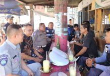 Ngopi Santai Bareng Sopir Truk, Jasa Raharja Sumbar, Satlantas Polresta Padang dan Dishub Kota Padang Sosialisasikan Bahaya ODOL Sosialisasikan Bahaya ODOL