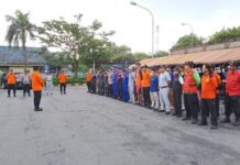 Jasa Raharja Bali Turut Berpartisipasi dalam Apel Posko Terpadu Kemanusiaan Musibah Kapal Tenggelam KMP Tunu Pratama Jaya jasa raharja bali