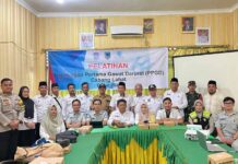 Upaya Turunkan Fatalitas Korban Kecelakaan   Jasa Raharja gelar Pelatihan PPGD di Kantor Camat Tugu Mulyo di Kantor Camat Tugu Mulyo