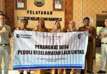 Jasa Raharja Pati Edukasi Keselamatan Lalu Lintas di Kelurahan Bangkle di Kelurahan Bangkle