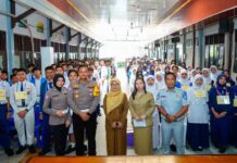 Jasa Raharja dan Ditlantas Polda Kaltim Gelar Safety Campaign di SMA Negeri 5 Balikpapan di SMA Negeri 5 Balikpapan